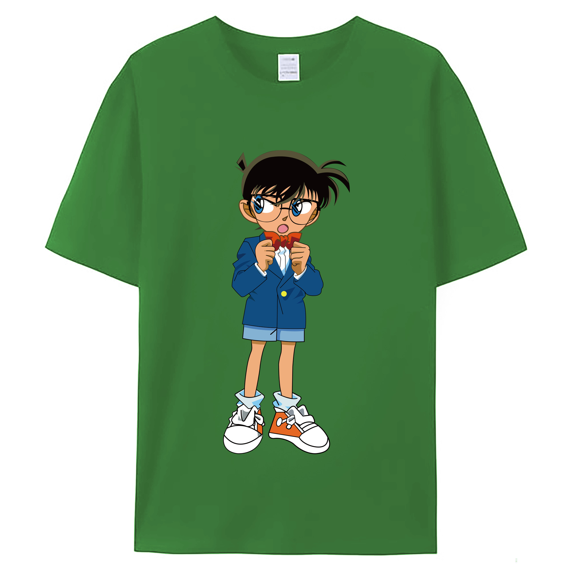 （画像用） 名探偵コナン 江戸川 コナン Detective Conan Conan Edogawa レディースカジュアルプリントTシャツ（綿100％）